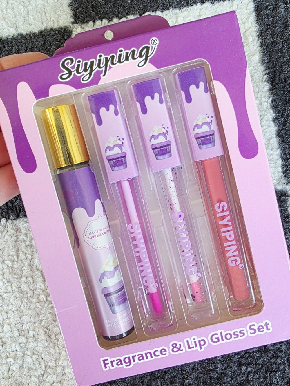 Siyiping Marshmallow Madness Sweet Scent Fragrance & Lip Gloss Set